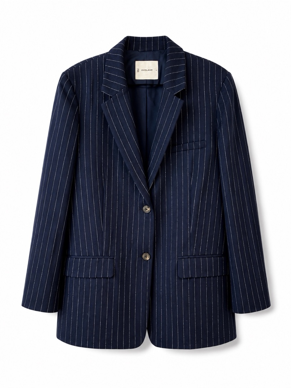 Everlane Navy Pinstripe Blazer
